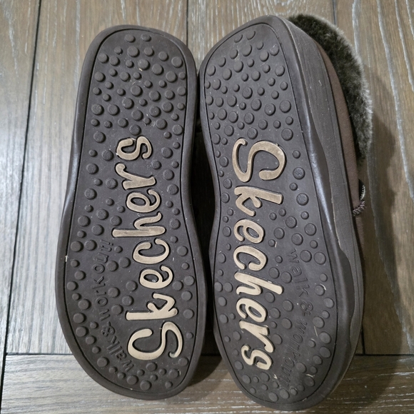 Skechers Tone Ups Suede Faux Fur Lined Clogs, Women's Size 9 - Picture 8 of 12